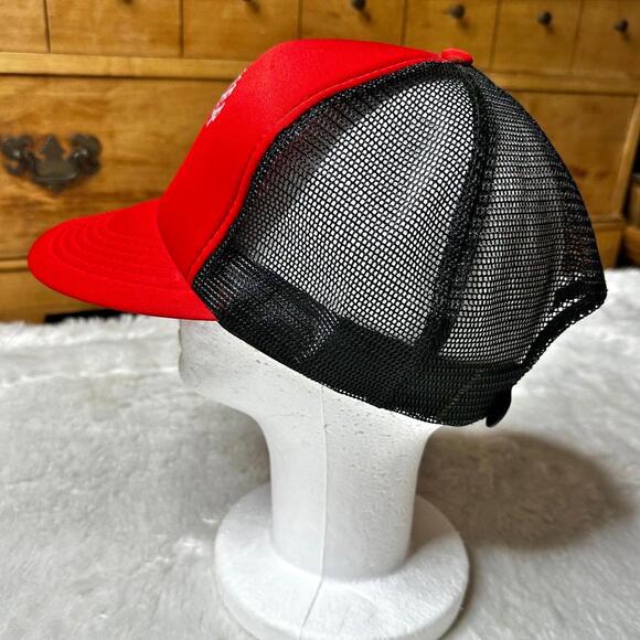 Vintage Sportco Zollner Red Mesh Trucker Hat Snapback Unisex OS - Picture 4 of 8